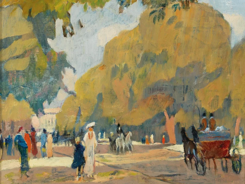 1867-Rudolf Hellwag - Viale a Hyde Park